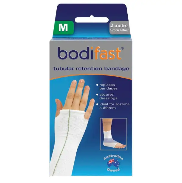 Bodifast Tubular Retention Bandage Securely Holds Dressings Bandage (5cm x 2m Green)