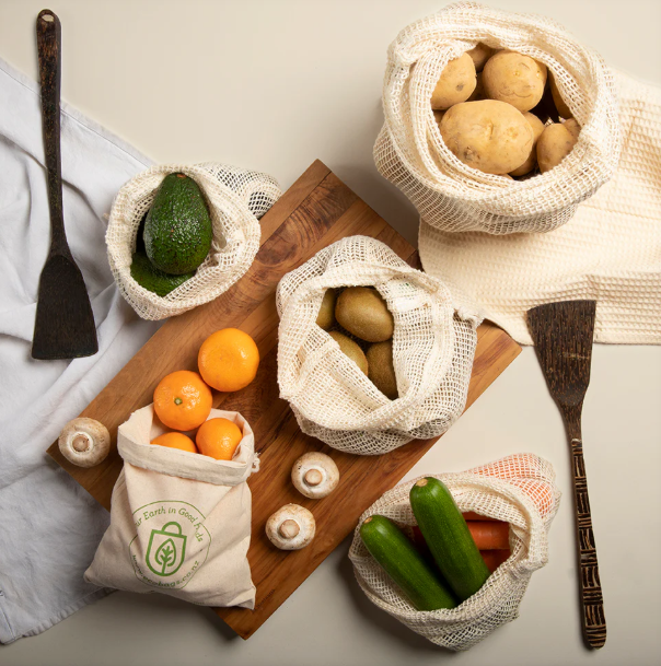 Ecopack Organic Cotton Mesh Produce Bags Medium 2 Pack image 2