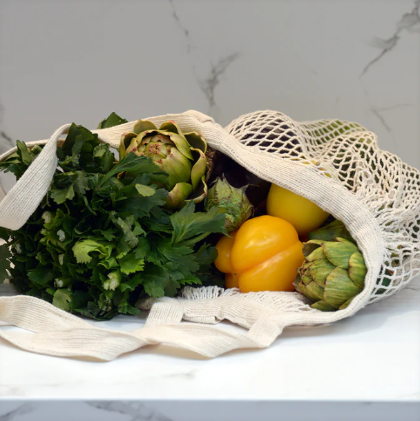 Ecobags Organic Cotton String Bag Short Handle image 2