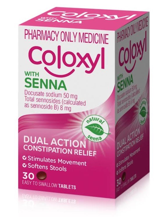 Coloxyl with senna 30 tablets Qty restriction (3) applies