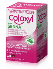 Coloxyl with senna 30 tablets Qty restriction (3) applies