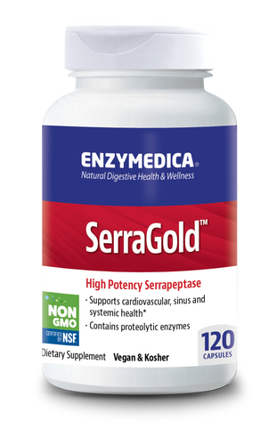 Enzymedica SerraGold 120 capsules Enzymedica,Enzymedica Serragold,issues,serragold