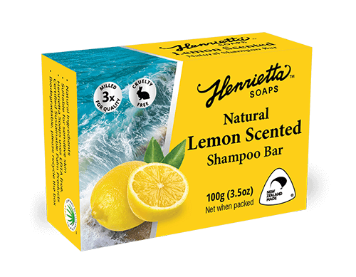 Henrietta Lemon Scented Shampoo Bar 100g