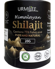 Urmilife Himalayan Shilajit Resin, 75% Fulvic Acid &ndash; Pure &amp; Natural