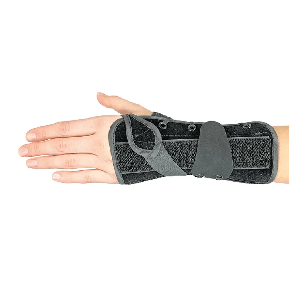 REGULAR TRS WRIST LACER (TRIPLE RIGID SUPPORT) allows better opposition,patient comfort,product durability,Removable metal stays,wicks moisture