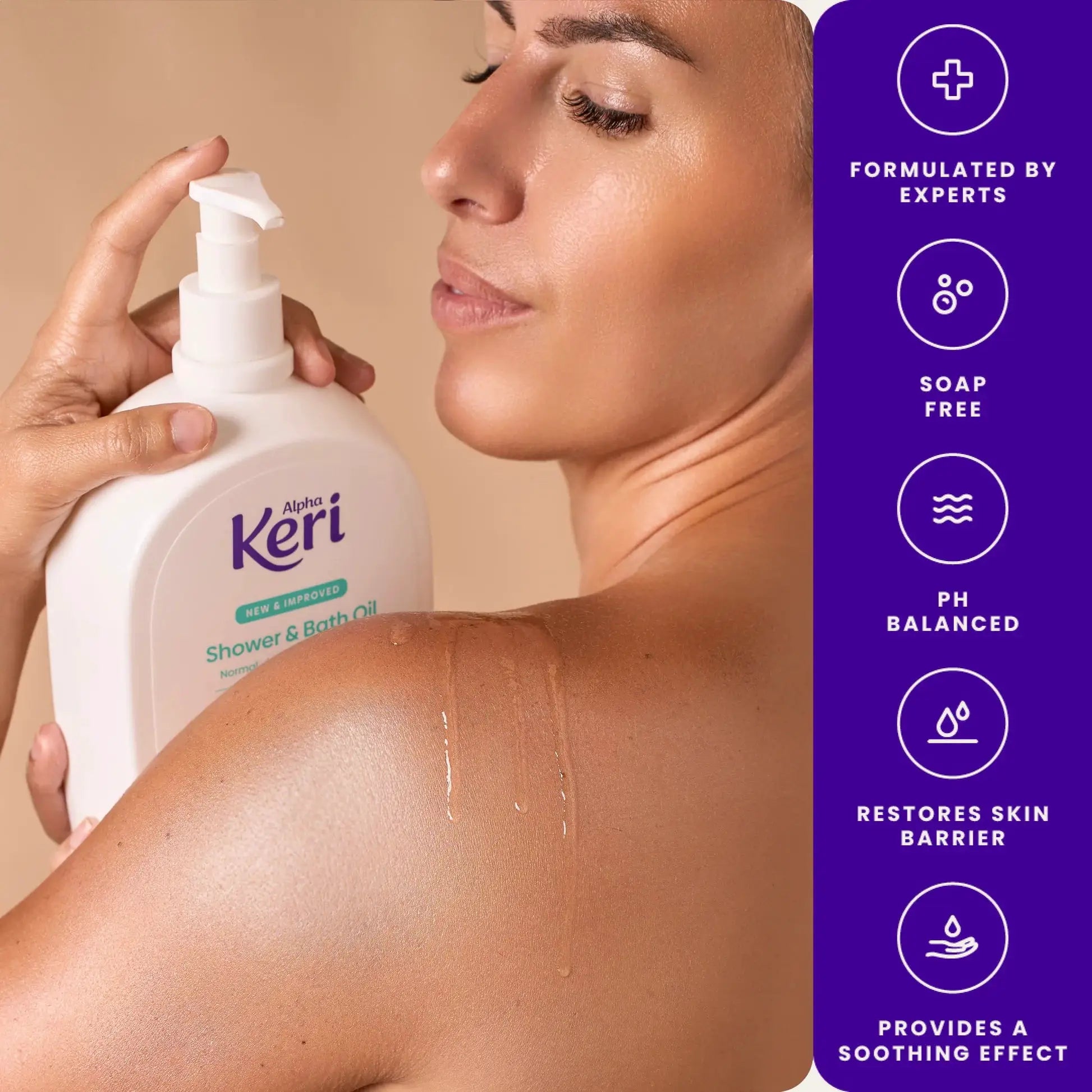 Alpha Keri Shower And Bath Oil Nourishes Dry And Sensitive Skin Hydrating Oil 1 Litre