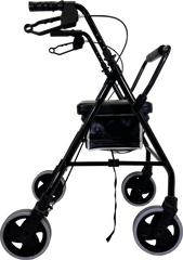 Heavy Duty Premium Rollator Stable Mobility Walker With Reinforced Frame Wide Seat Storage