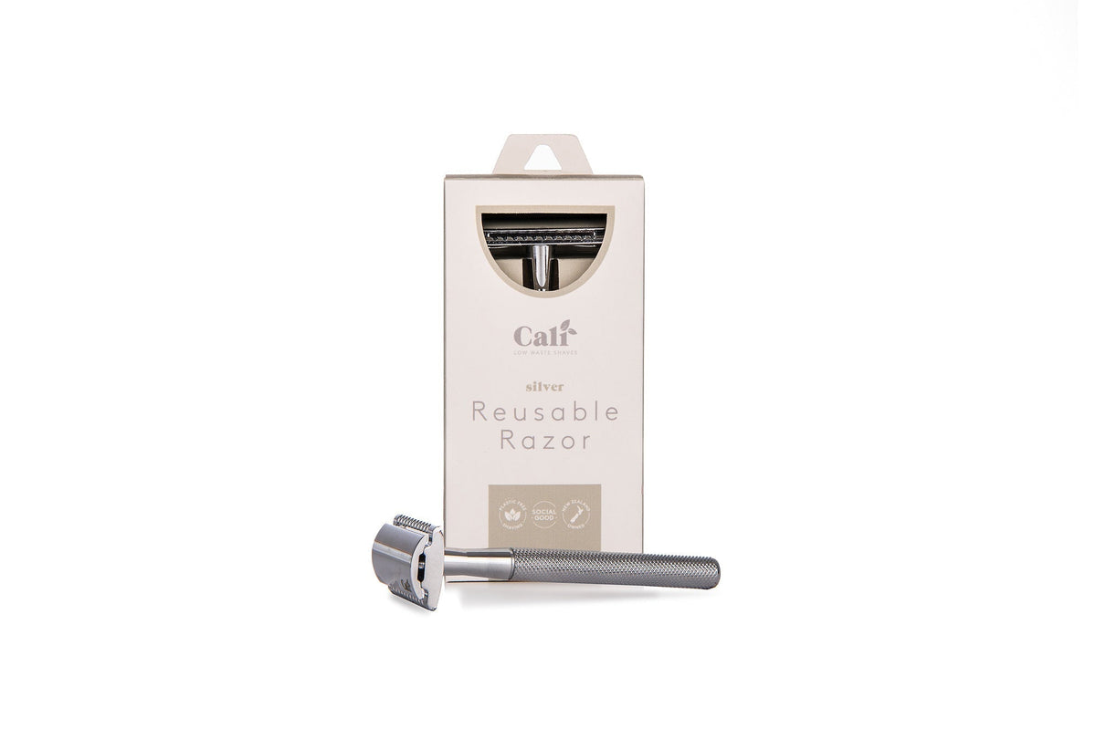 CaliWoods Safety Razor Silver