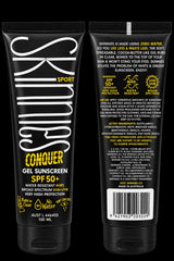 Skinnies Conquer SPF50+ Sunscreen Long-Lasting UV Protection Water Resistant For Face And Body