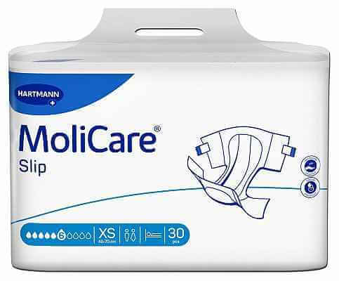 MoliCare Slip 6 drop XS all in one,Breathable Air Active,breathable side panels,faecal incontinence,heavy urinary,issues,Premium Extra Plus,slip,Slip Extra Plus,wearer and healthier skin