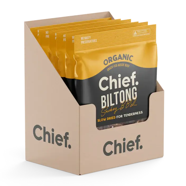 Chief Organic Grass-fed Biltong 30g (Min Order 12) Beef Liver,Beef Liver Energy Boost,Beef Offal,Beef Offal Multivitamin,biltong,bioavailable vitamins,Chief Organic Beef Liver Capsules,Chief Organic Heart,Copper,energy,energy and vitality,Energy Boost,ene