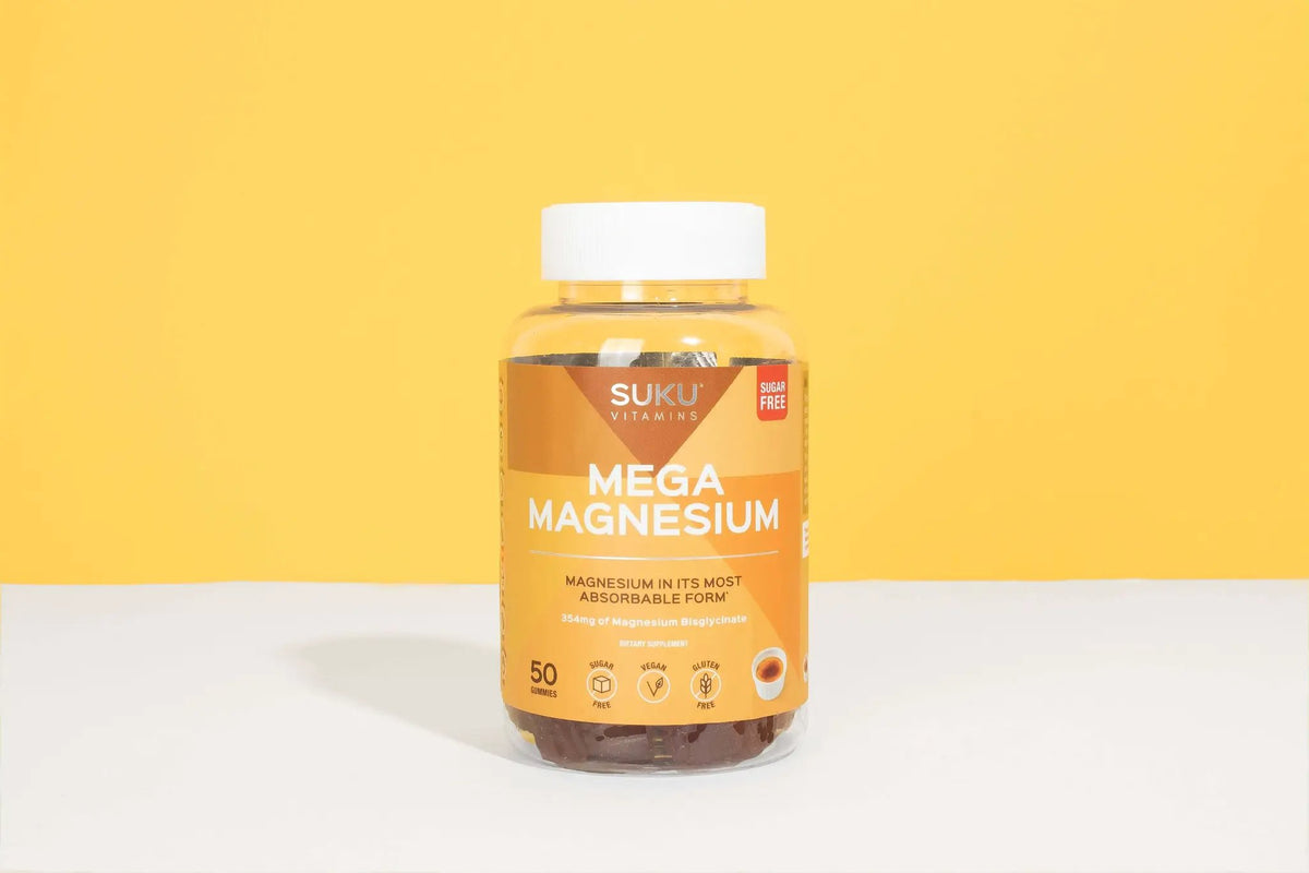 Suku Vitamins Mega Magnesium 50 gummies Berry cramp,cramp pain,cramp stop,crampeze,cramping,cramping pain,cramps,crampstop,issues,leg cramps,mega magnesium,muscle cramps,stomach cramps,suku vitamins,Suku Vitamins Mega Magnesium