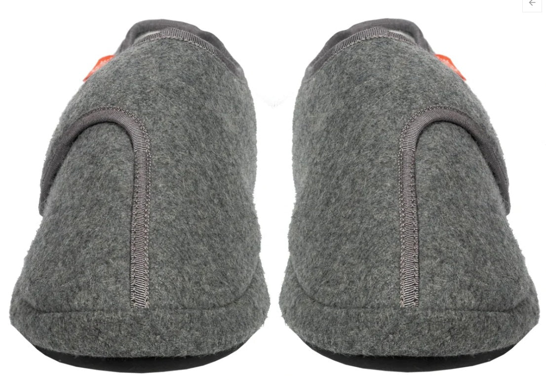 Archline Orthotic Slippers Plus, Adjustable, Grey Marl