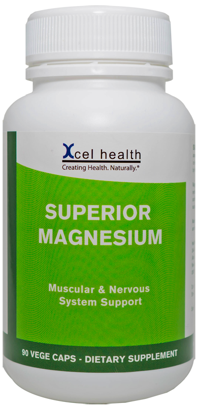 Xcel Health Superior Magnesium 90 Vege Capsules issues,magnesium,muscular,nervous,xcel health superior magnesium