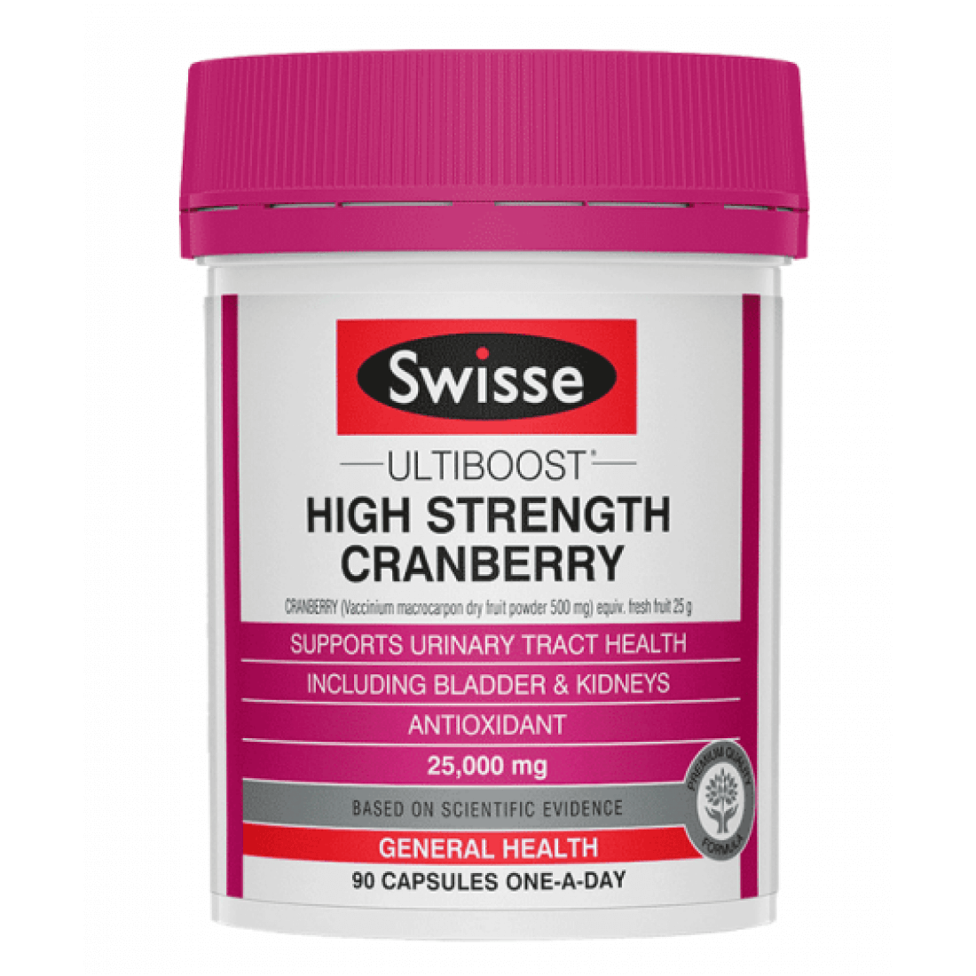 Swisse High Concentration Cranberry Extract Supports Urinary Tract Health Dietary Supplement (90 Tablets)