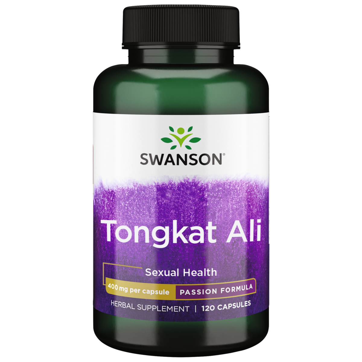 Swanson Tongkat Ali Energy And Vitality Herbal Supplement (400 mg Per Capsule, 120 Capsules)