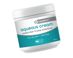 Topiderm Aqueous Cream 500gm cracked skin,dry skin,dry skin cream,issues,moisturiser,moisturising cream,soap substitute