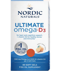 Nordic Naturals Ultimate Omega-D3 60 softgels Lemon Clearance Sale