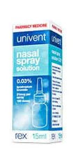 Univent Nasal Spray 15 ml cold,cold &flu,cold and cough,cold and flu,coldandcough,coldandflu,issues,nasal,nasal congestion,nasal spray,nasal wash,post nasal drip,REX medical ltd,runny nose