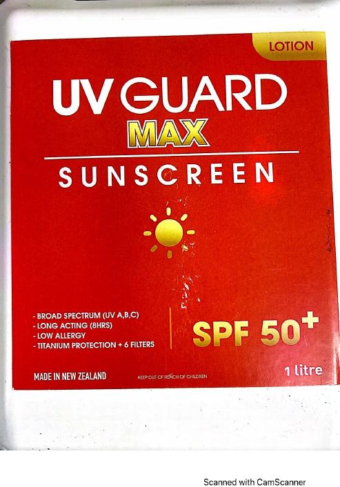 UV Guard Max SPF50+ Sunscreen Lotion 1 LITRE cheaper,cheaper than bargain cheist,cheaper than bargain chemist,cheaper than chemist ware house,cheaper than chemist warehouse,cheaper than pharmacy direct,cheaper then chemist warehouse,effective sunscreen,hi