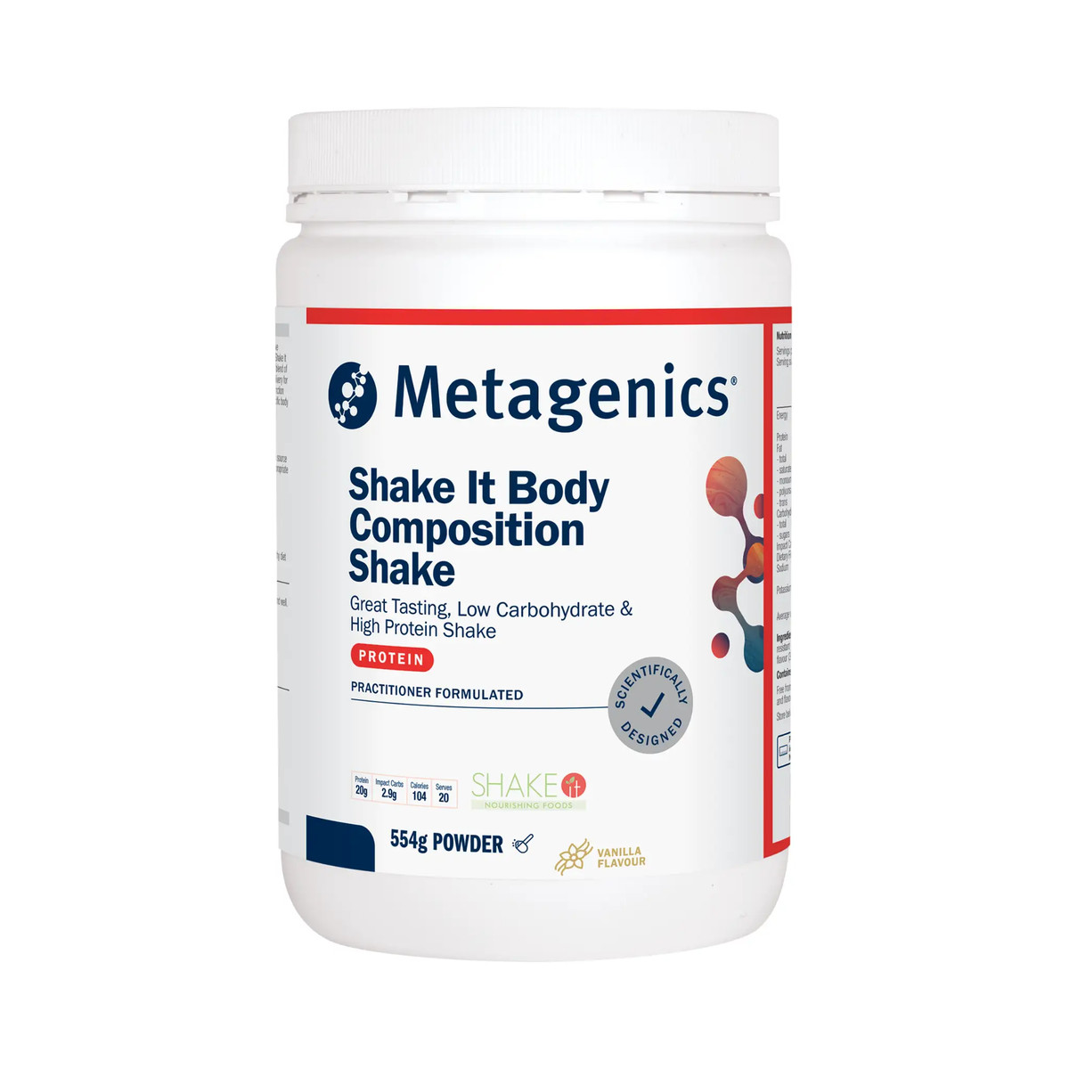 Shake It Vanilla 554g Powder