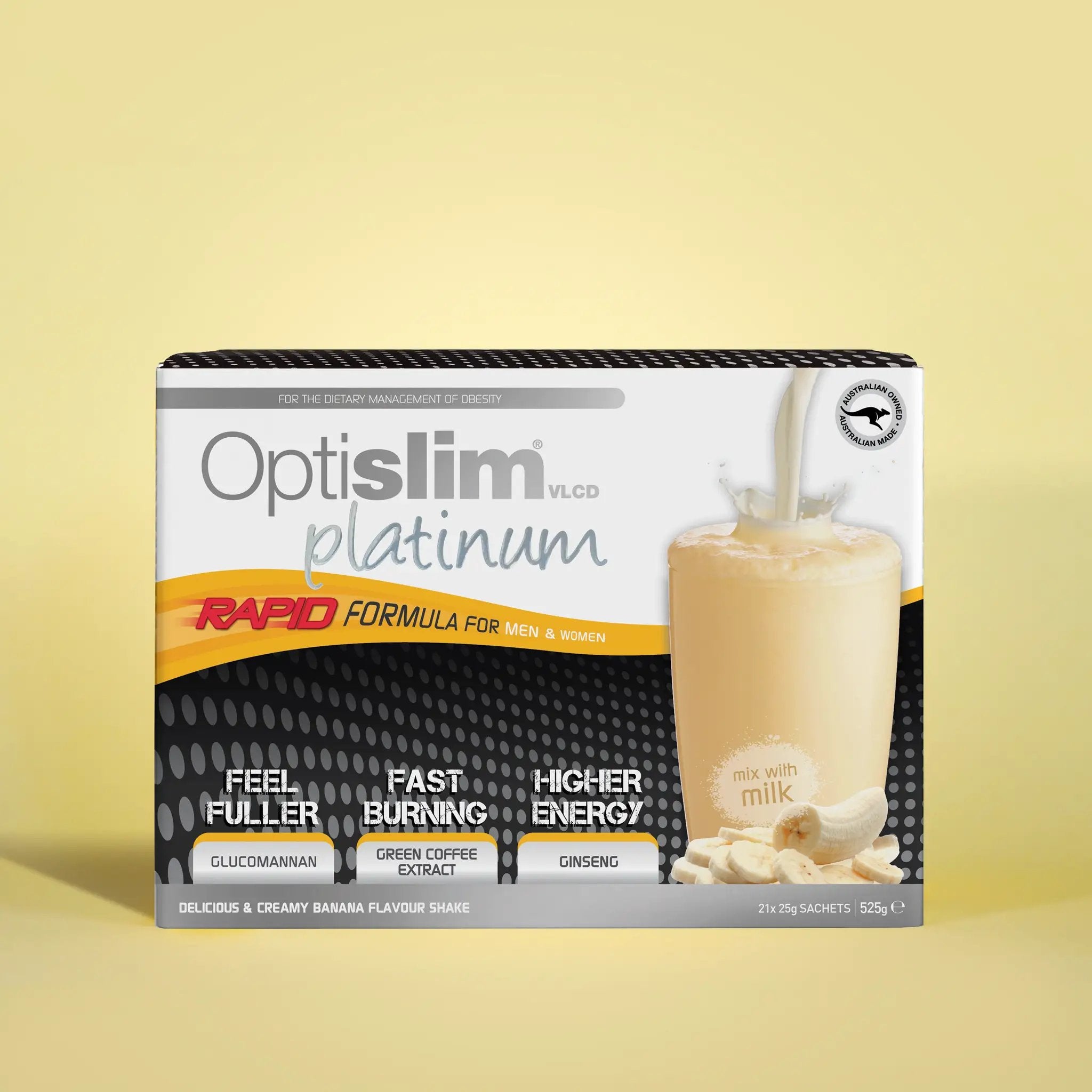 Optislim VLCD Platinum Shake Banana 21x25g