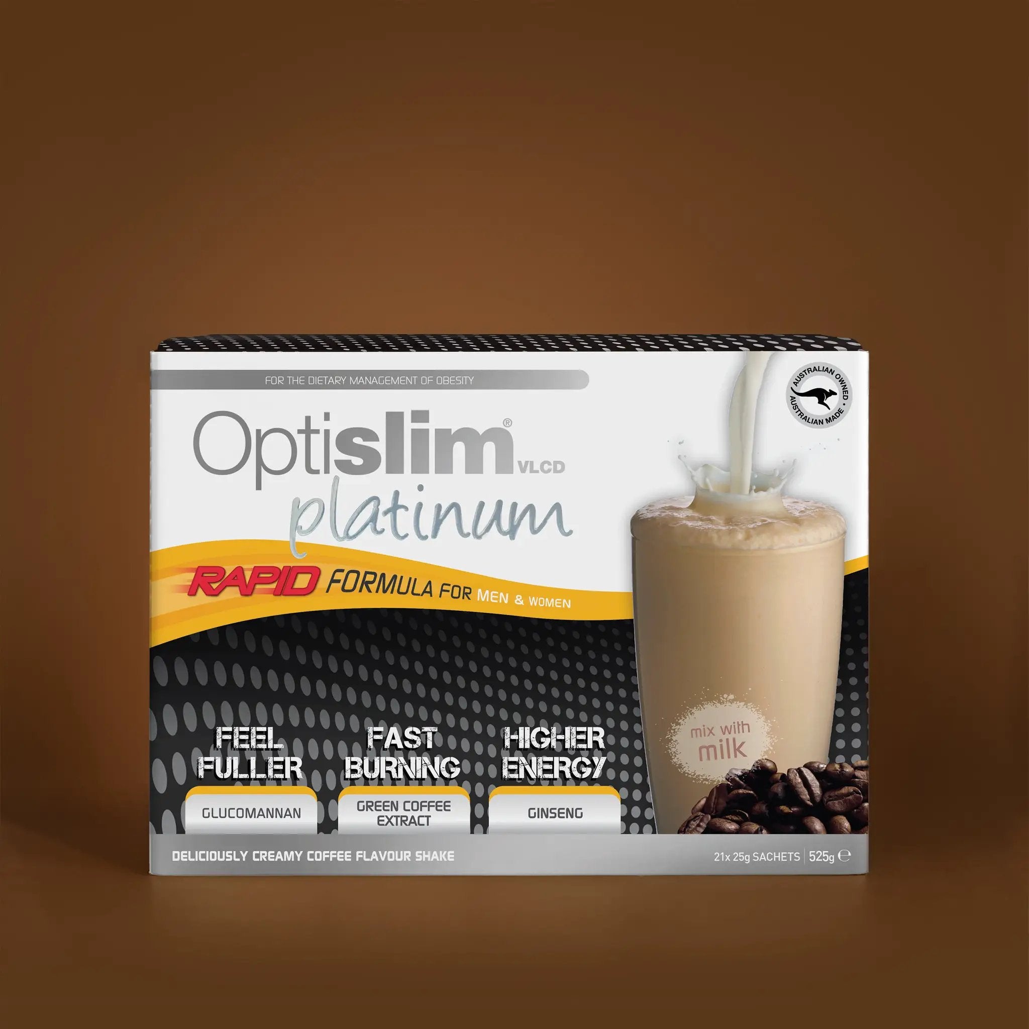 Optislim VLCD Platinum Shake Coffee 21x25g