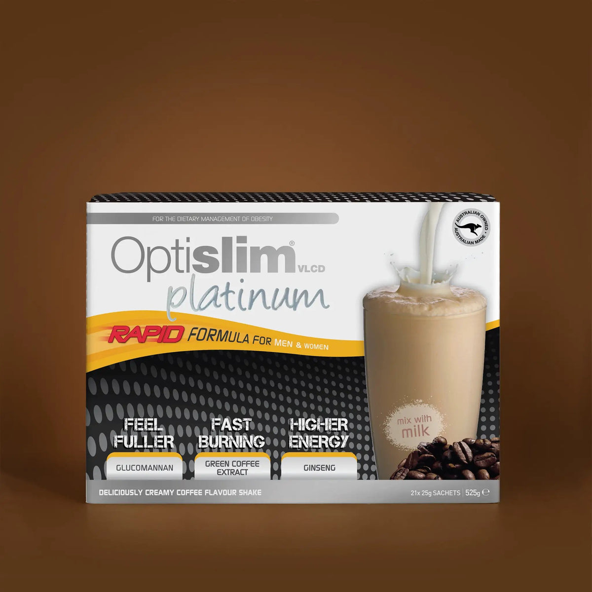 Optislim VLCD Platinum Shake Coffee 21x25g