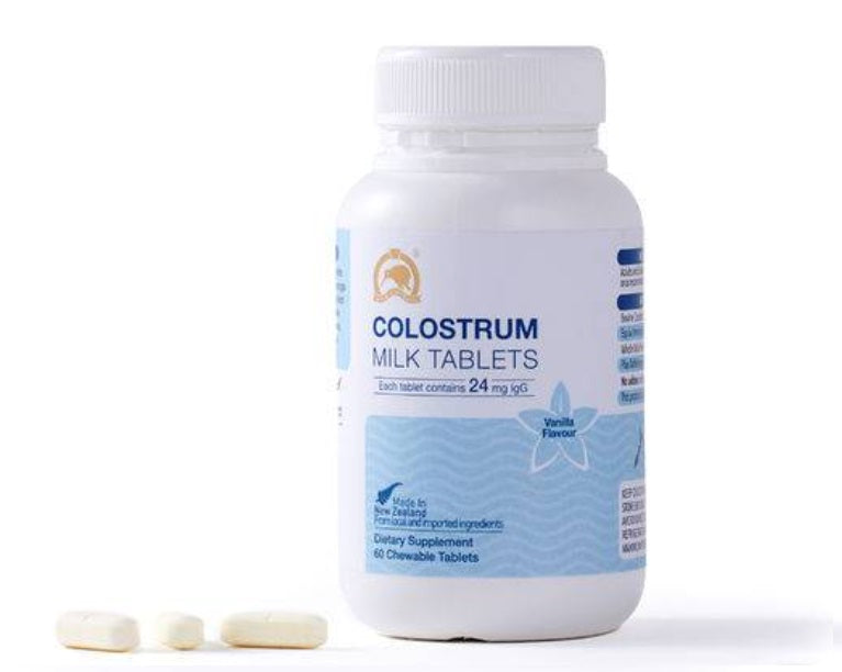 Kiwi Golden Kiwi Colostrum Tablets 60 Tablets Vanilla Flavor