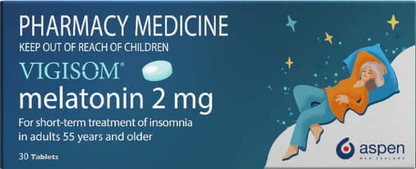Vigisom Melatonin 2MG Tablets 30s fast asleep,Health Care,healthy sleep,Problem falling asleep,Prolonged Release Tablets,promotes sleep,Quality sleep,sleep,sleep & Relaxation,sleep and nervous system,sleep drops,sleep health,Sleep Issue,Sleep Pack,sleep s