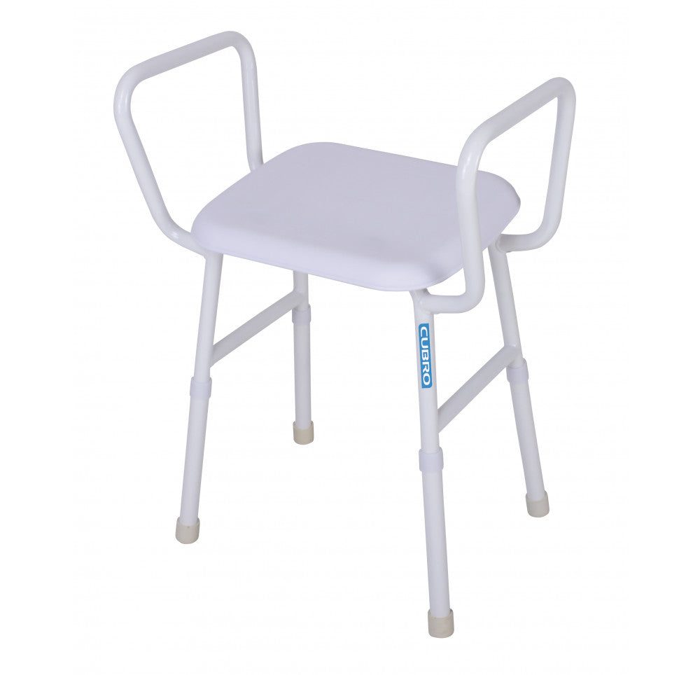 Viking Shower stool With Arms armrest,Armrests for support,armrests Shower stool,Christmas gift,christmas sale,Epoxy coated mild steel frame,Height adjustable seat,issues,mobility,mobility aids,Non-slip plastic seat,rust protection,shower,shower stool,Sho