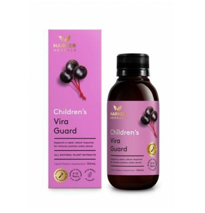 Harker Herbals Childrens Vira Guard Liquid 150ml Natural Elderberry