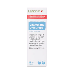 Clinicians Vitamin B12 Oral Drops 12 ml B12 oral drops,clinicians,clinicians vitamin B12,issues,vitB 12