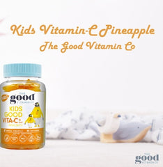 THE GOOD VITAMIN Children's Vitamin C Gummies Enhance Immune System Tropical Pineapple Flavor 90 Tablets