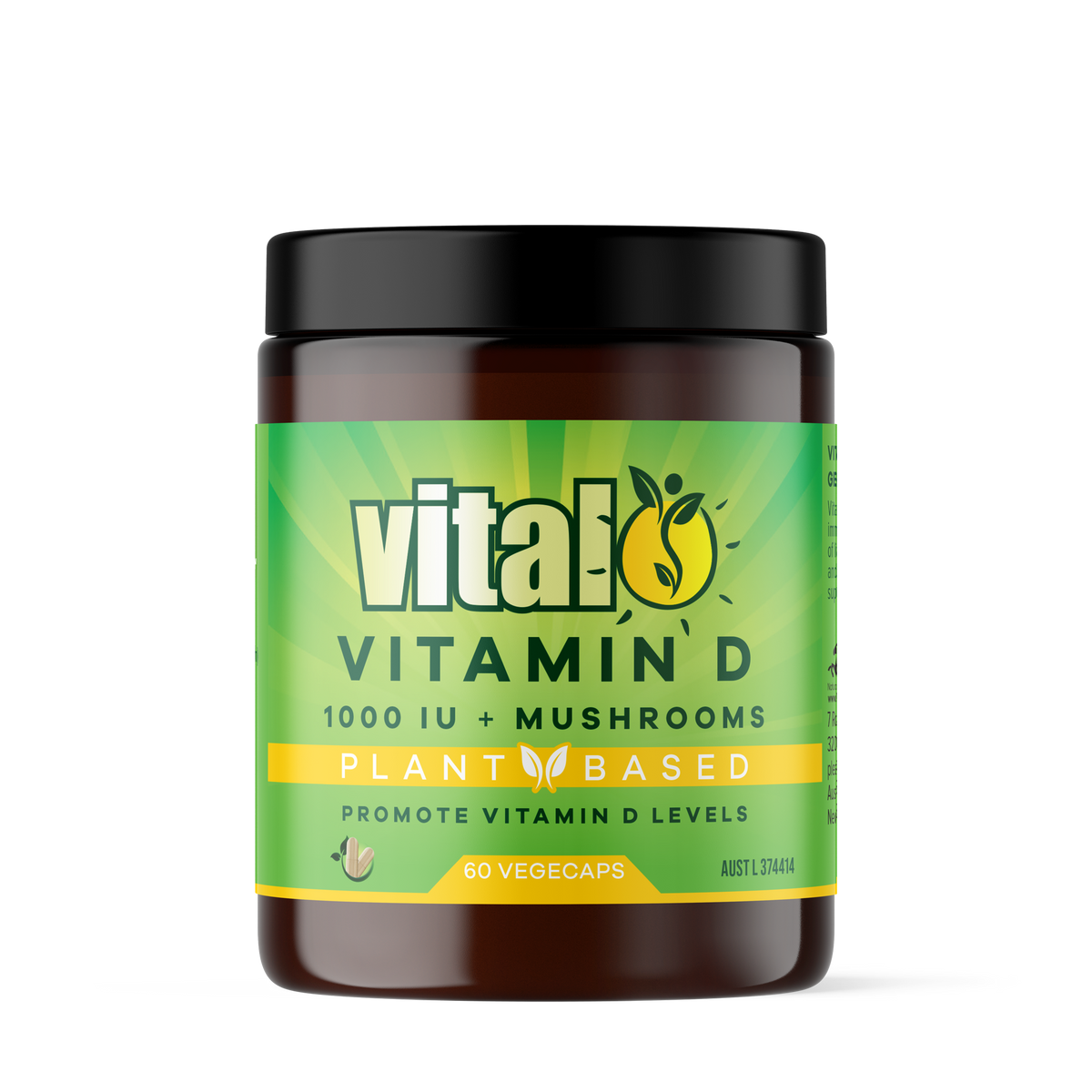 Vital Plant Based Vitamin D Supplement 60 Vegecaps EXPIRY 12/24