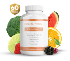 Koru Vitamin C 120 Capsules with key ingredients