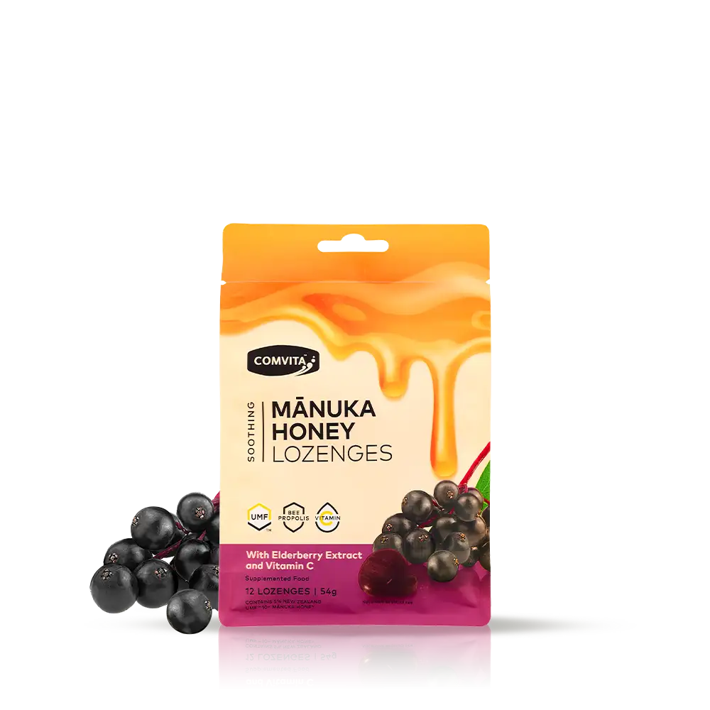 Comvita Manuka Honey Lozenges with Elderberry Extract and Vitamin C 500g
