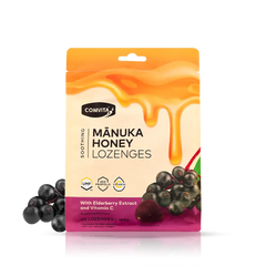 Comvita Manuka Honey Lozenges with Propolis Elderberry and Vitamin C 40 count