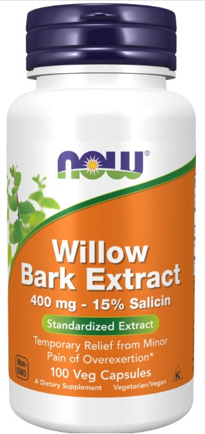 Willow Bark Extract 400 mg Veg Capsules