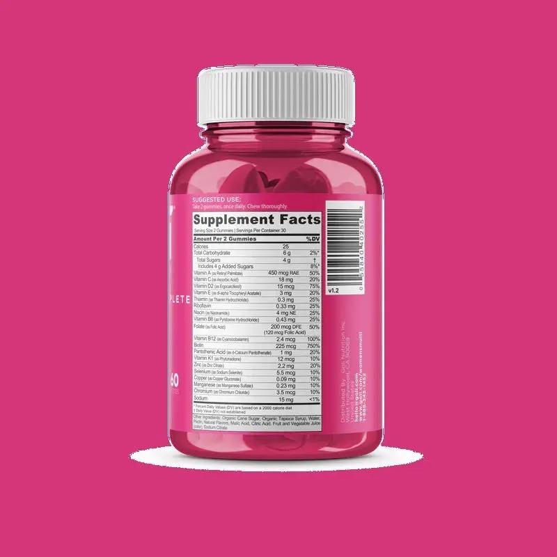 GOLI GUMMY - Womens Multi Healthy Brain &amp; Nervous System,Healthy Eyes,healthy immune system,heart health,issues,Skin & Nails,Strong & Healthy Bones,Teeth & Muscles
