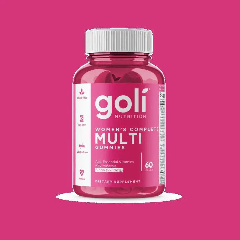 GOLI GUMMY - Womens Multi Healthy Brain &amp; Nervous System,Healthy Eyes,healthy immune system,heart health,issues,Skin & Nails,Strong & Healthy Bones,Teeth & Muscles
