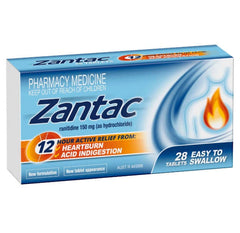 Zantac 150MG 28Tablets Pharmacy Medicine Acid Indigestion,digestion,Digestion gut health,Digestion gut health probiotic,Digestion Immune,Digestion Immune Minerals,Double Strength Ranitidine,great digestion,heart burn,indigestion,Zantac,Zantac Double Stren