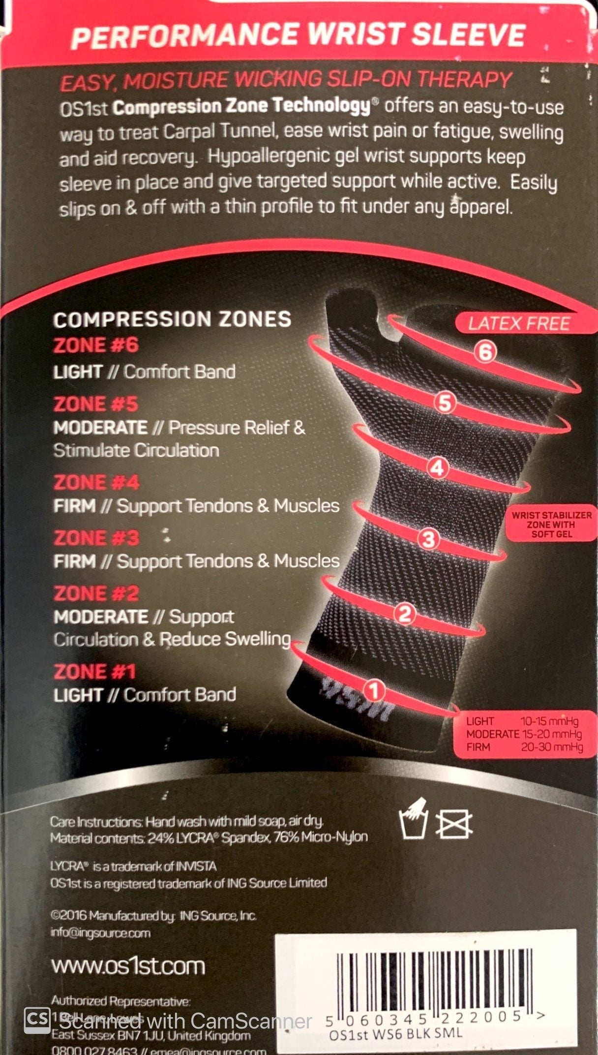 Allcare Os1st Compression As6 Arm Sleeve arm support,compression,elbow support,issues,sleeve