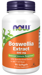 now Boswellia Extract 500mg 90 softgels