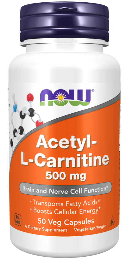 now Acetyl_L-Carnitine 500 mg, 100 veg capsules amid acids,cellular energy,issues,neutralize free radicals,Now,now Acetyl_L-Carnitine,Now Products,Now suppl,Now supplements