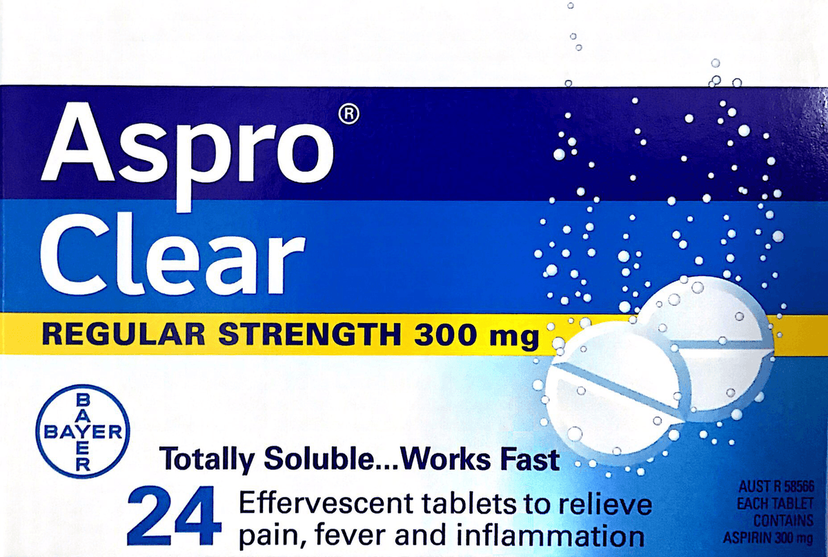 Aspro Clear Effervescent Tablets 24 Regular Strength 300 mg - Fast Relief Aspro Clear,Effervescent Tablets,Fast Pain Relief,optimized,Regular Strength 300 mg
