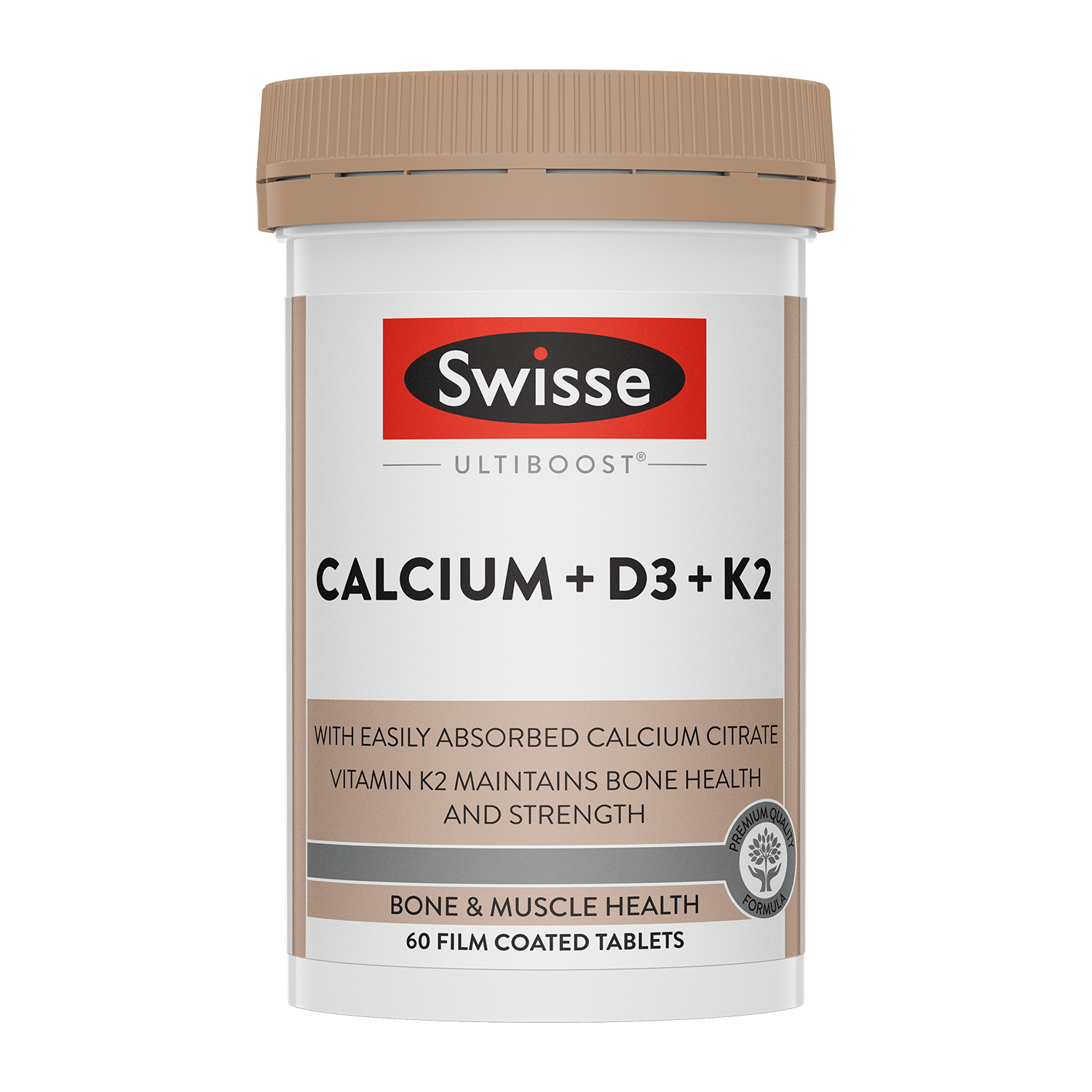 Swisse Ultiboost Calcium + D3 + K2 60 Tablets