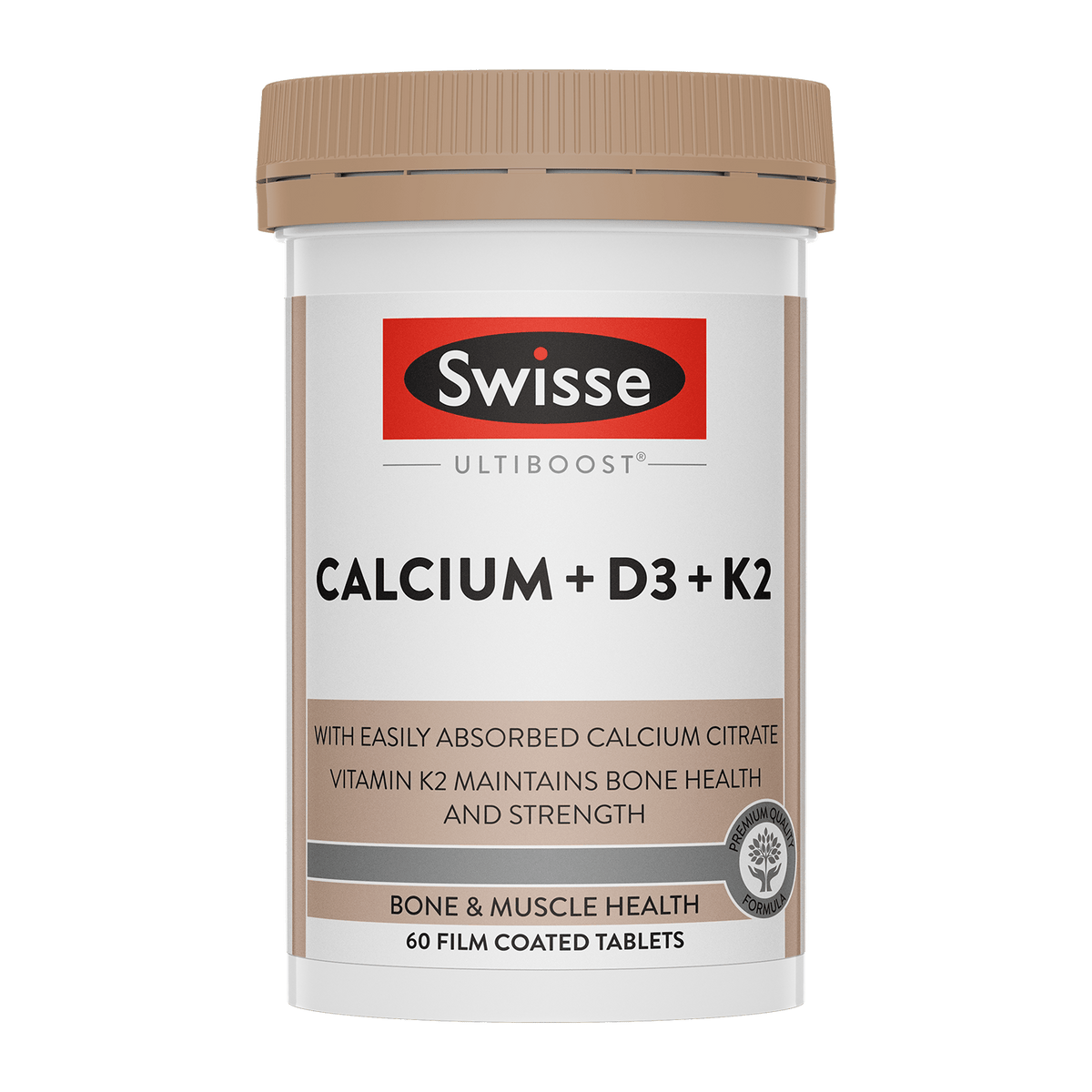 Swisse Ultiboost Calcium + D3 + K2 60 Tablets