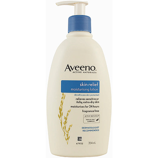 AVEENO Skin Relief Moisturising Lotion 354ml chaffed skin,cracked skin,cream,dry skin,eczema,issues,moisturising lotion,sensitive skin