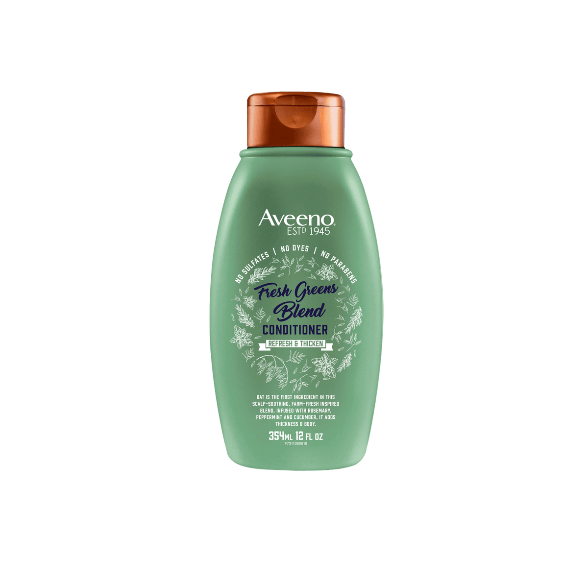 Aveeno Fresh Greens Blend Conditioner 354ml Aveeno Fresh Greens Blend Conditioner,conditioner,dry hair,fly aways,haircare,issues,moisturising conditioner,silky hair
